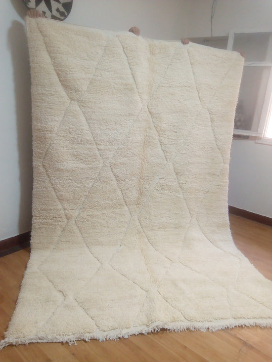 Beni Ourain -294x200cm - 3-Seat Sofa - Natural Wool - JUL18