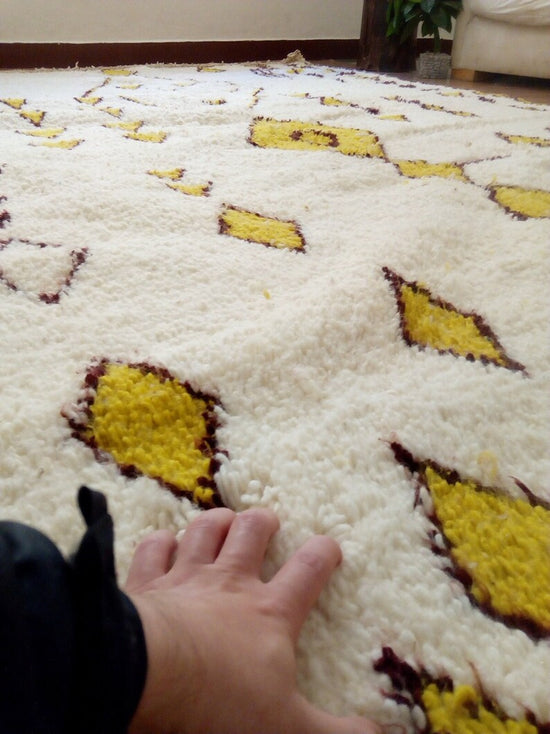 Wool Berber Carpet -300x200cm - Natural Wool - TJANT6