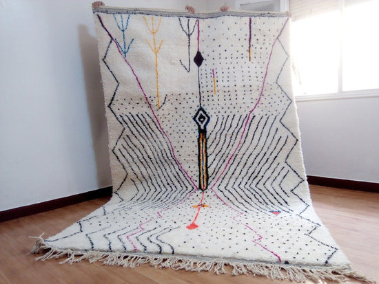 Real Azilal Berber Carpet - 304x192cm - Natural Wool - FMAI46